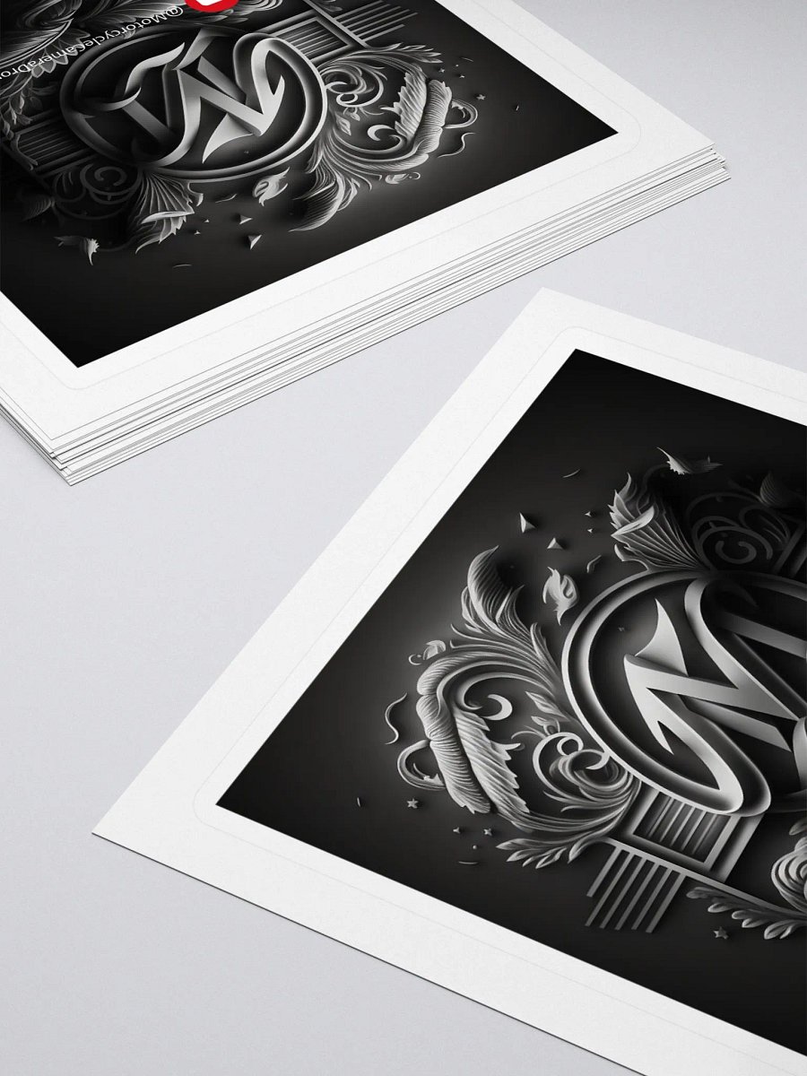 Ornate Monogram Kiss-Cut Stickers product image (4)