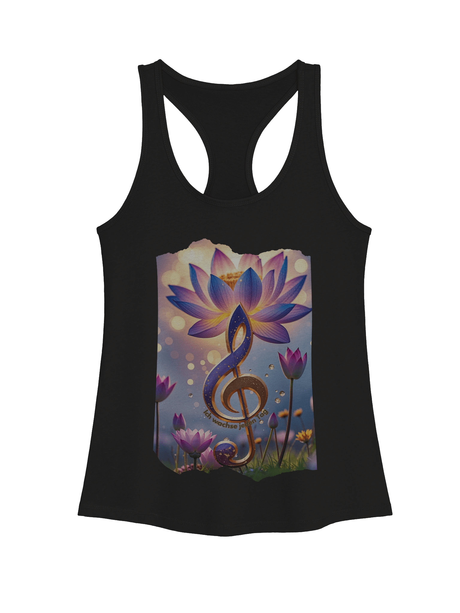 Tank Top "Lotosblüte & Note" – Musik trifft Meditation product image (1)