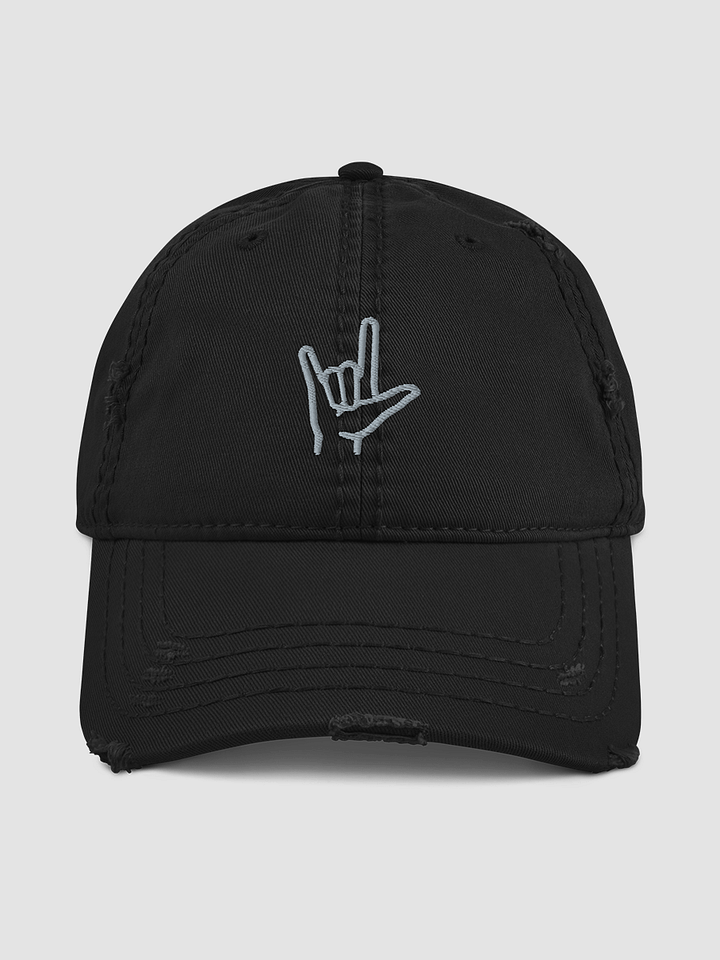 ASL I love you Distressed Dad Hat product image (1)