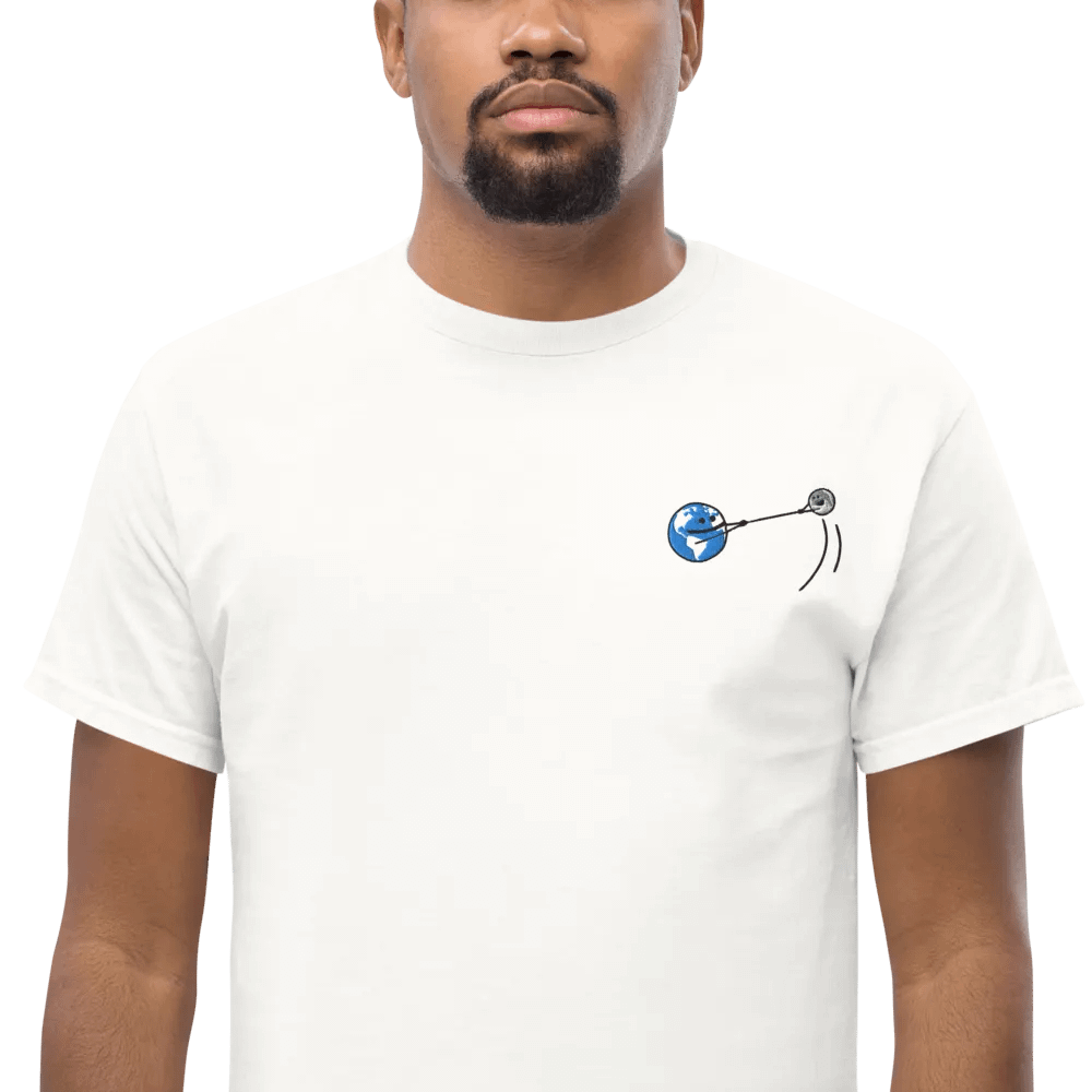 Gravity swing embroidered tee product image (1)