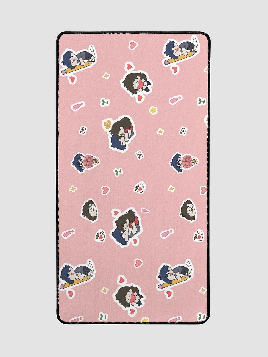 PINK Sticker Design Desk Mat 15.5" x 31.5" product image (2)