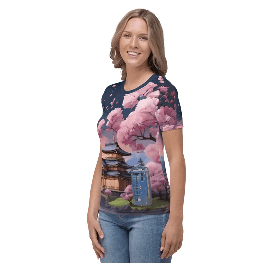 Dr Who Tardis in Japan All Over Print T-shirt product image (6)