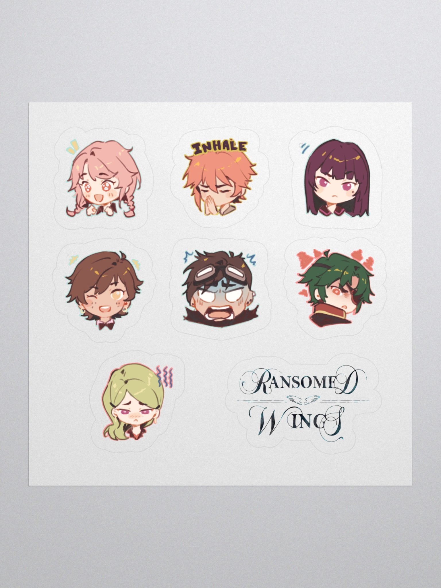 Ransomed Wings - Chibi Expressions Sticker Sheet 01 product image (1)