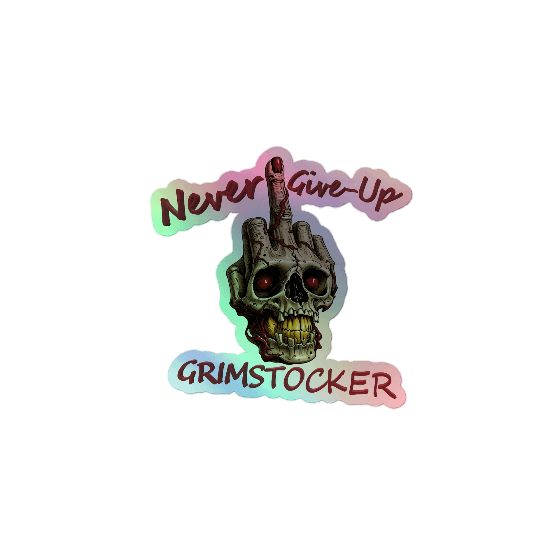 NEVER GIVE UP HOLO product image (1)