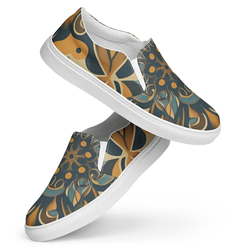 Retro Vibes: Slip-On Canvas Shoe