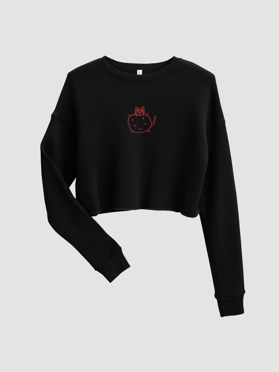 Red Cat Cropped Sweater product image (1)
