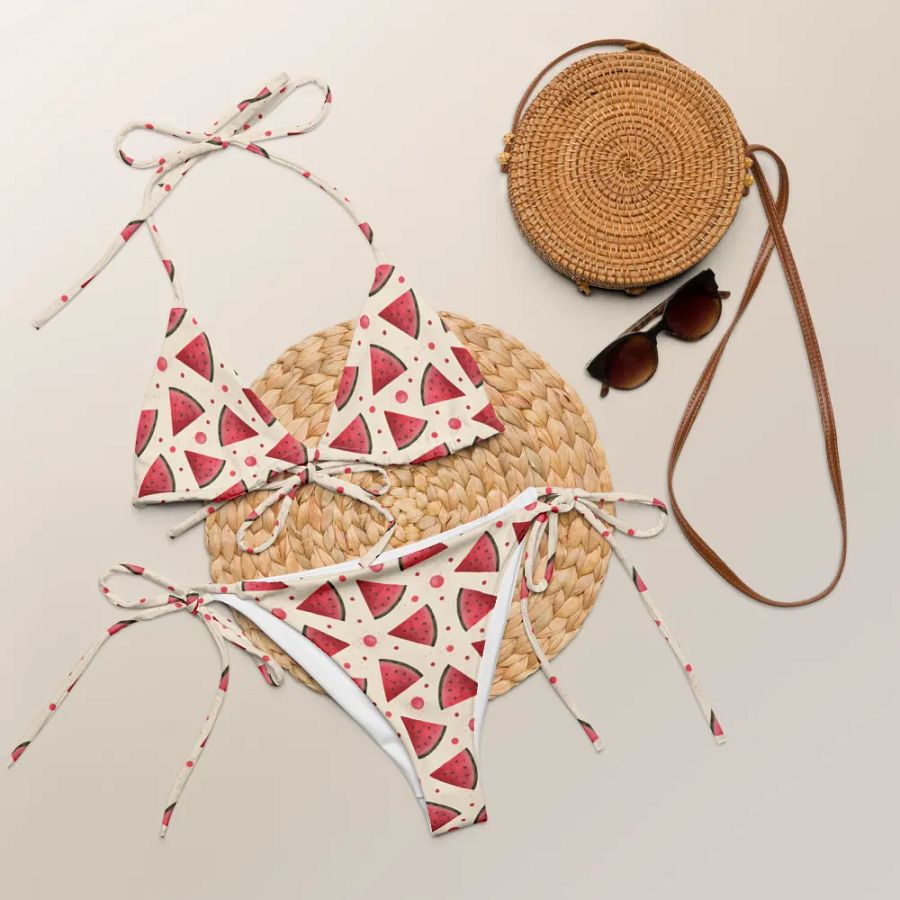 Watermelon Pattern Swimsuit Bikini product image (11)