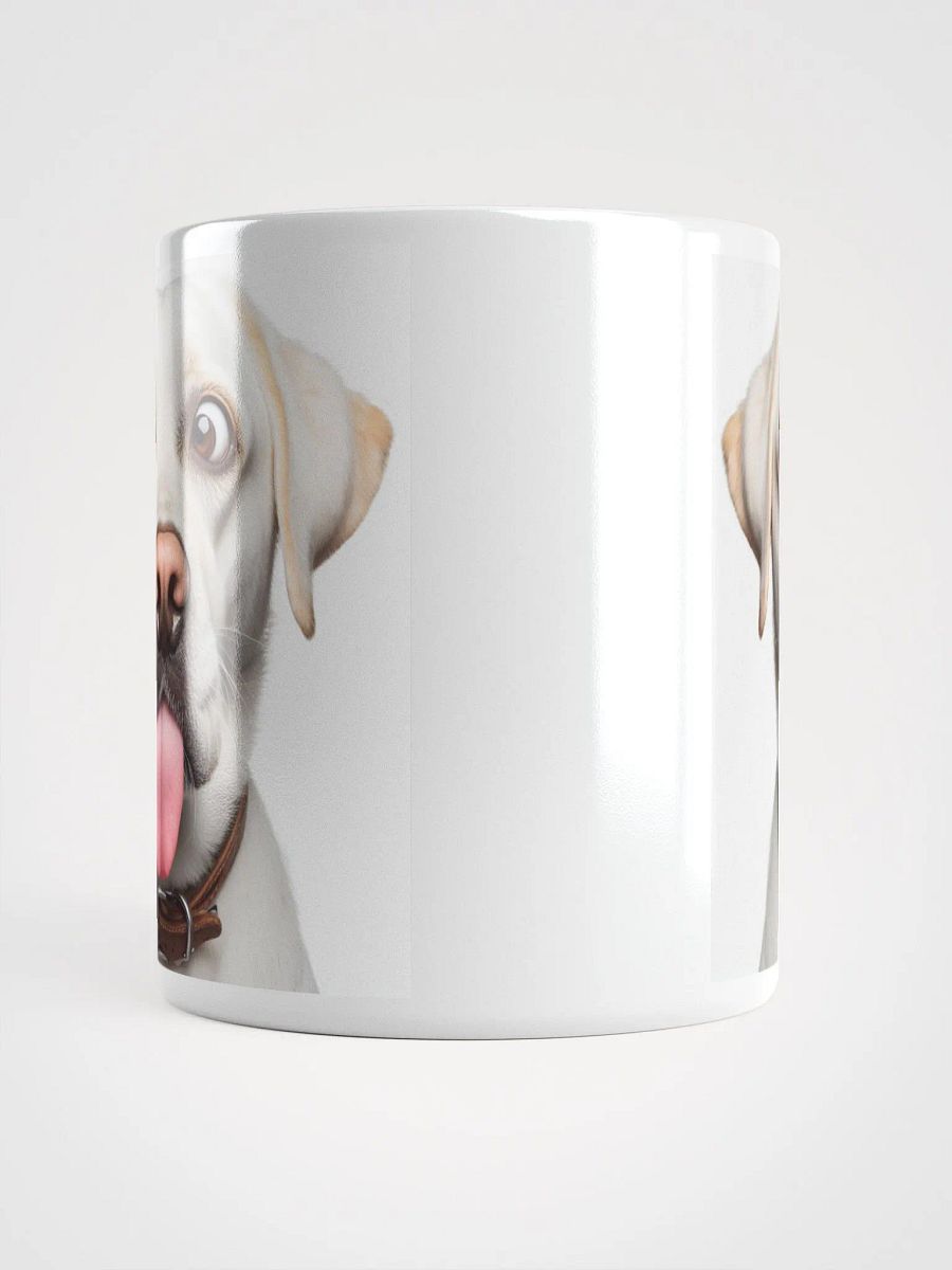 Rude White Labrador #Humorous Glossy Mug - White product image (5)