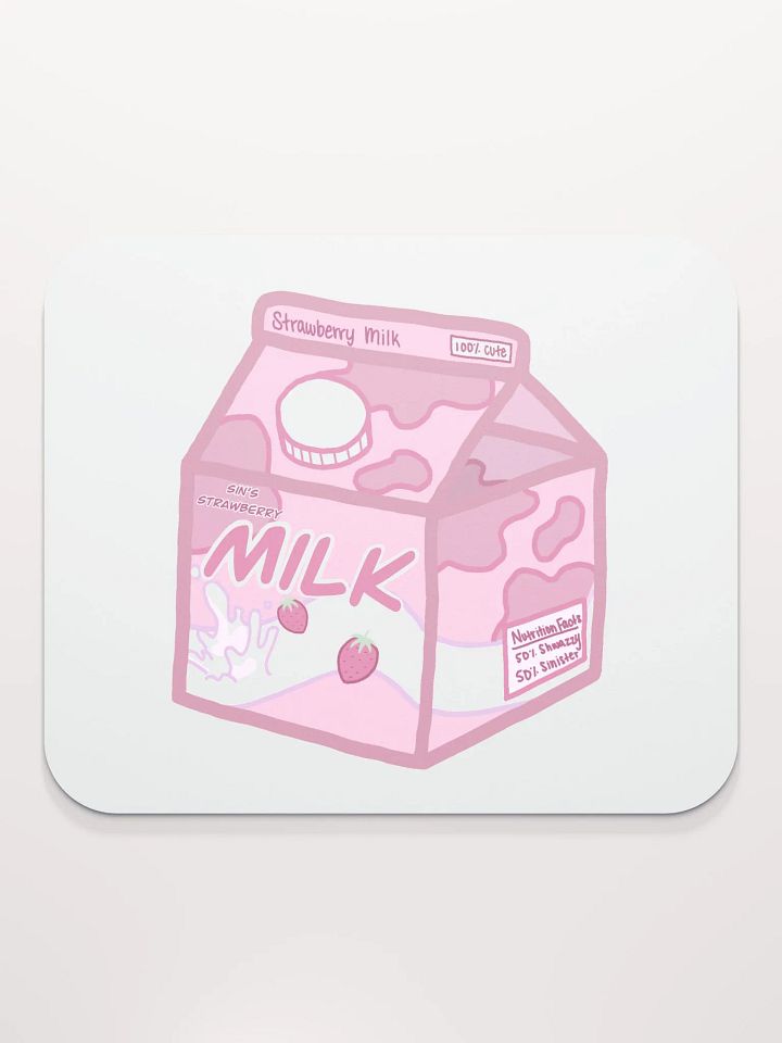 SinisterSushii Strawberry Milk Mousepad product image (2)