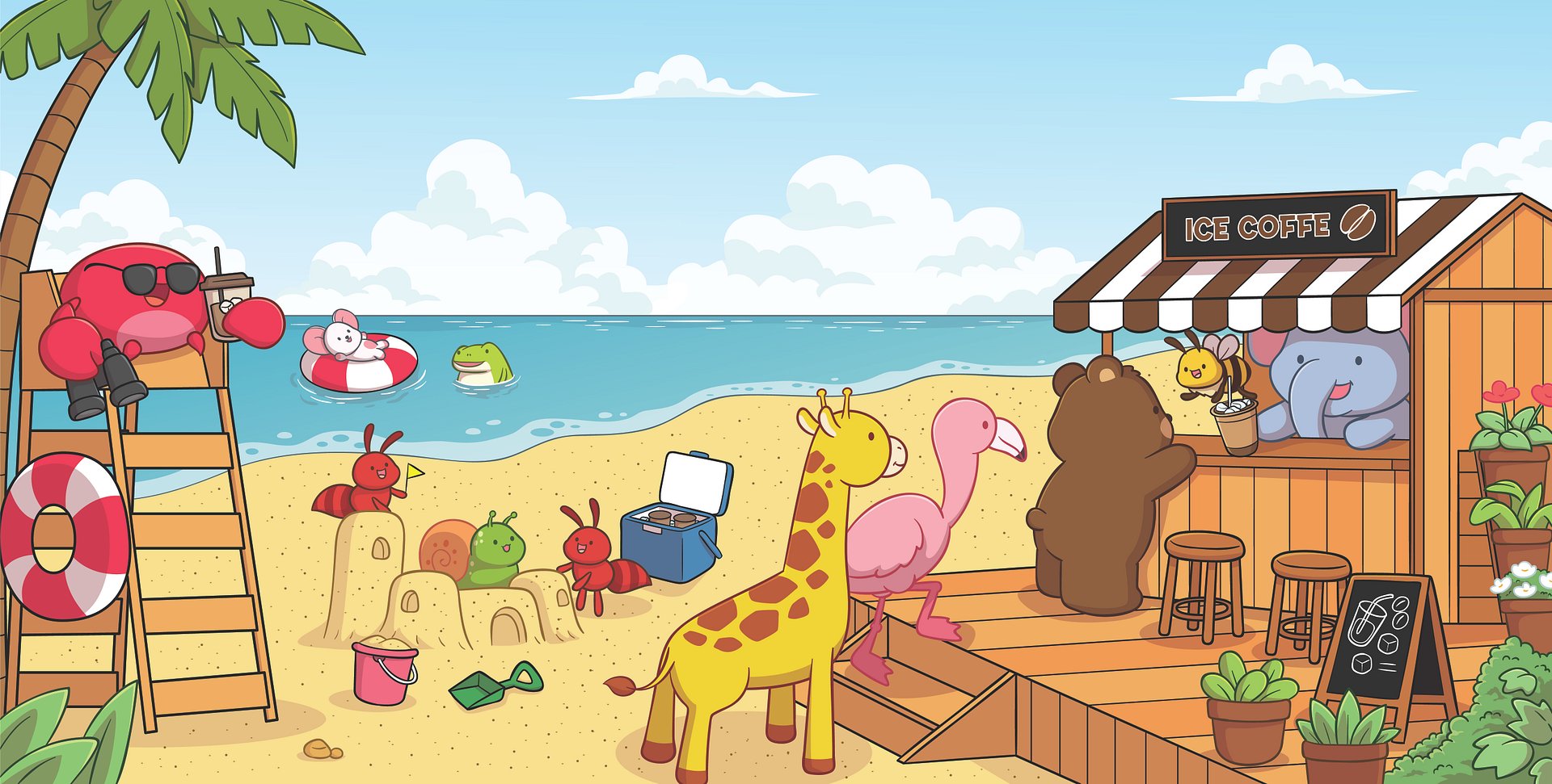 Caffeinated Chaos Coastal Coloring Book product image (1)