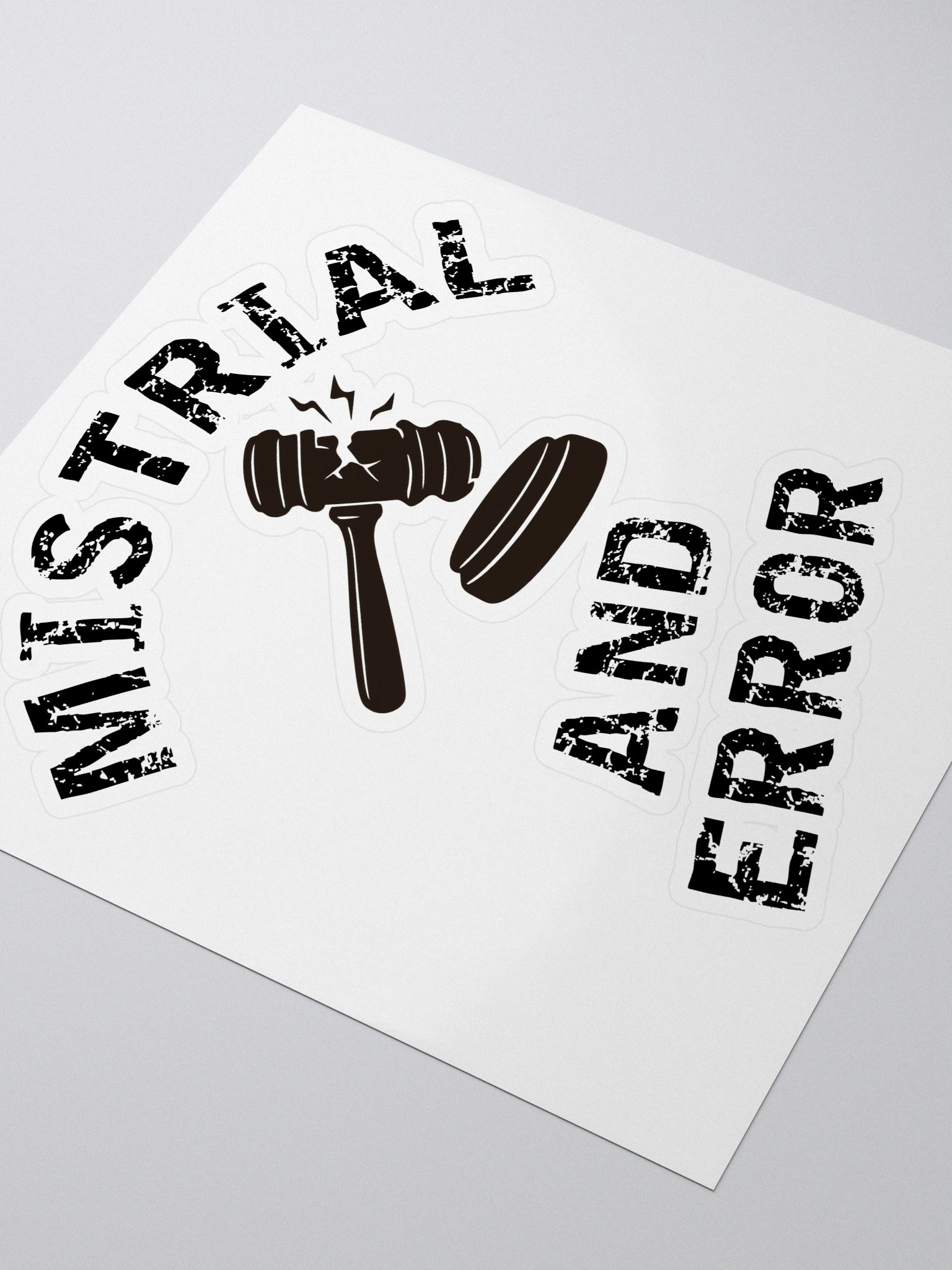 Mistrial And Error Kiss-Cut Sticker product image (3)