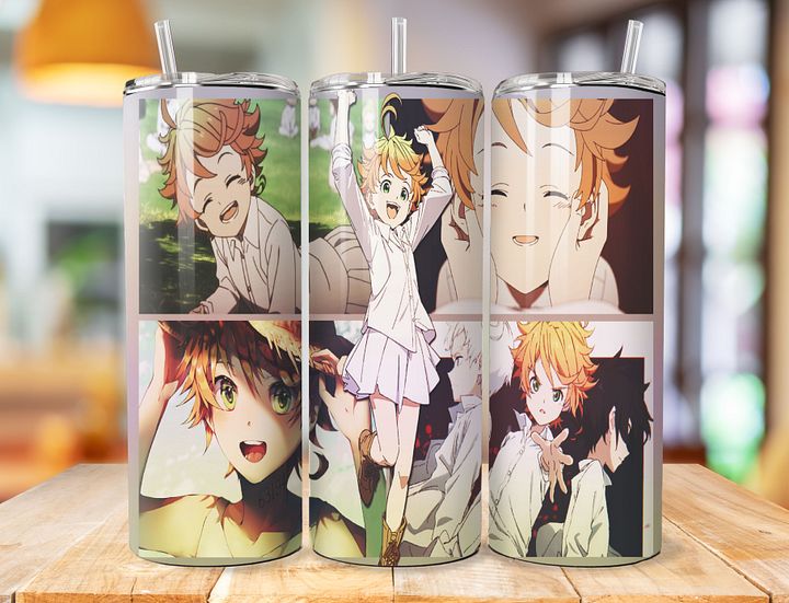 Emma 20 oz Stainless Steel Tumbler – The Promised Neverland Hopeful Leader Design product image (1)