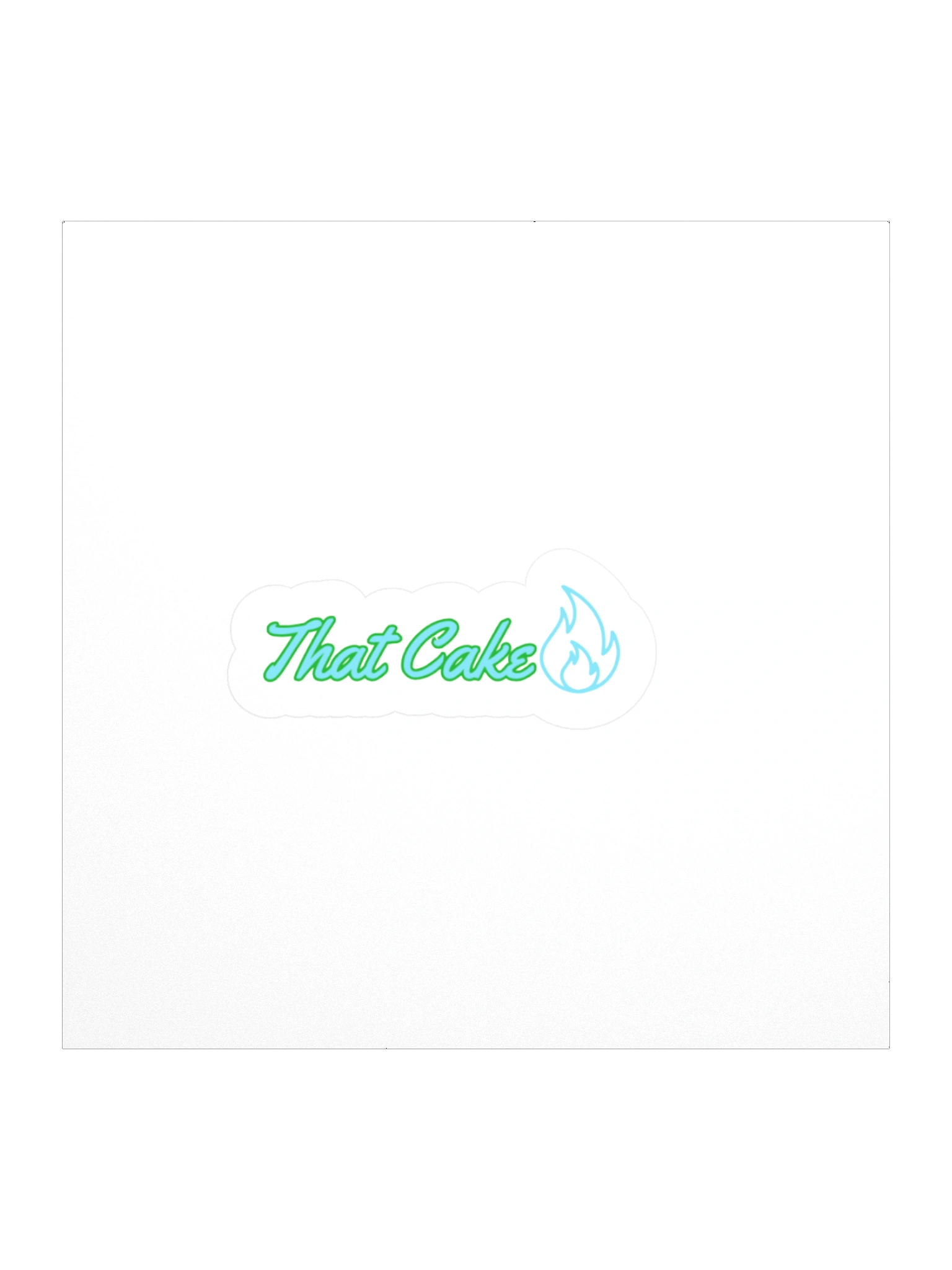 That Cake Fire Sticker product image (1)