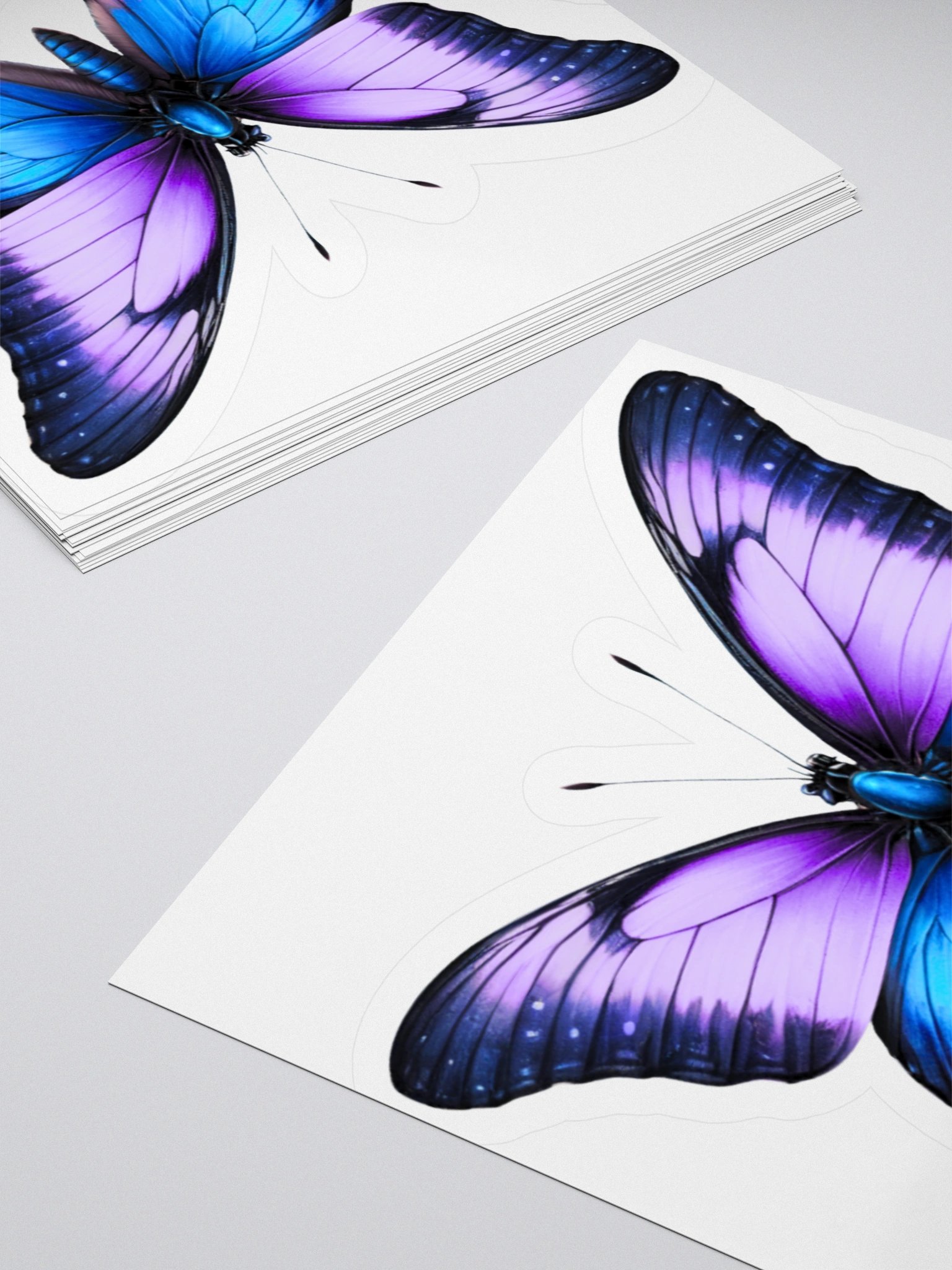 Vibrant Butterfly Kiss Cut Stickers product image (10)