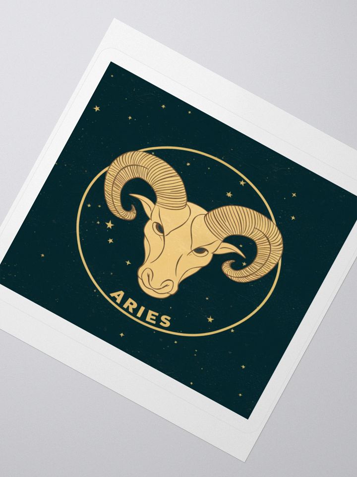 Aries Zodiac Kisscut Sticker - Exclusive Design by TDS Music product image (6)