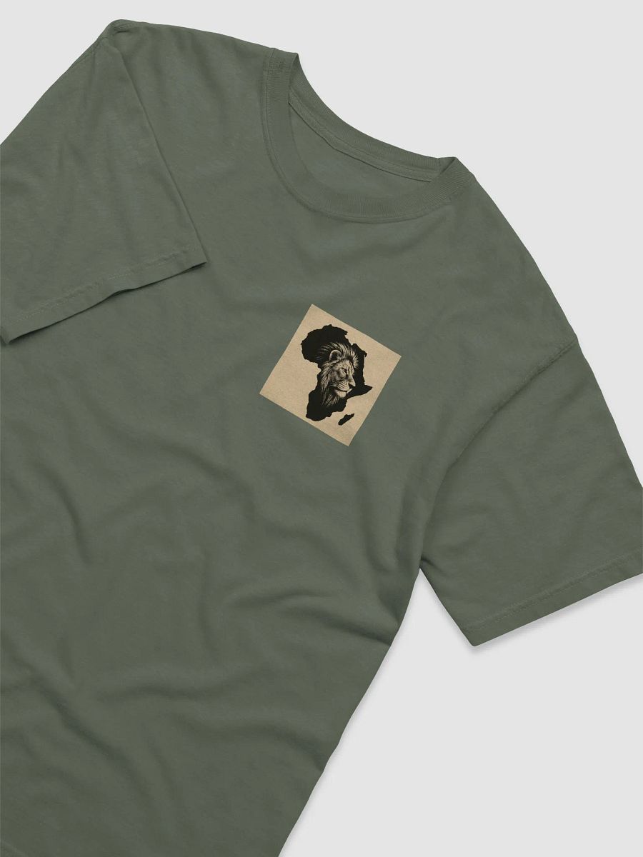 African Continet with Male lion T-shirt product image (3)