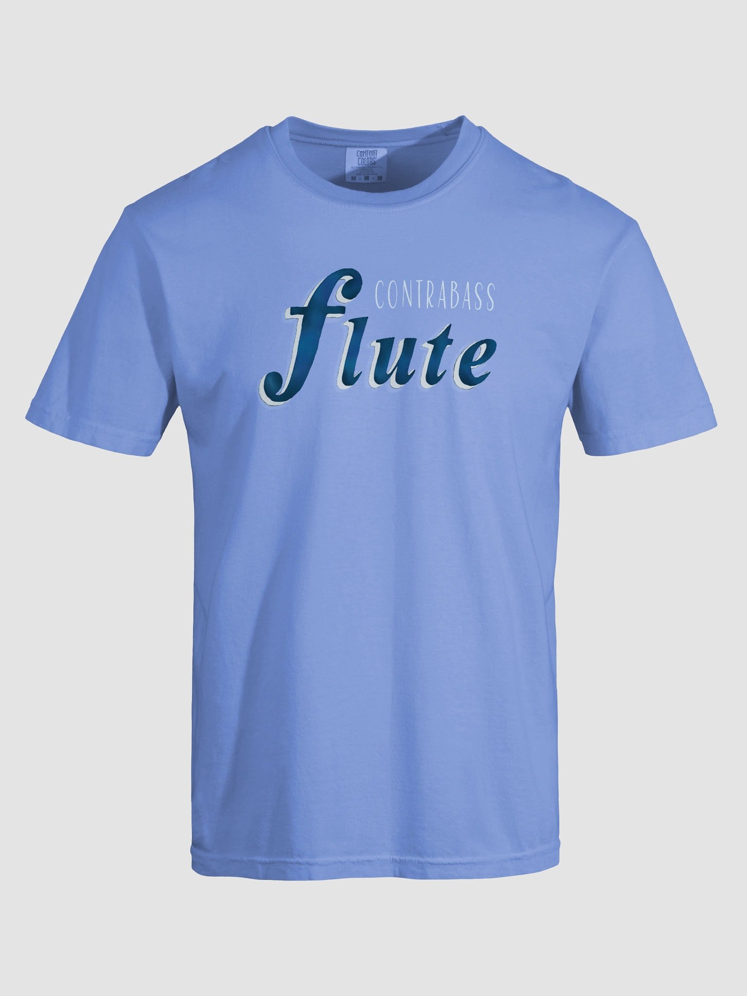 Contrabass Flute Script T-Shirt - (Forte Symbol) - Unisex product image (7)