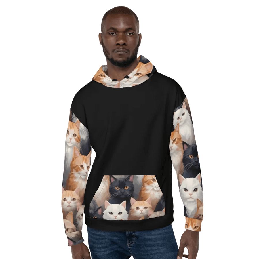 Purrfectly Adorable Cat Lovers Unisex Hoodie product image (6)