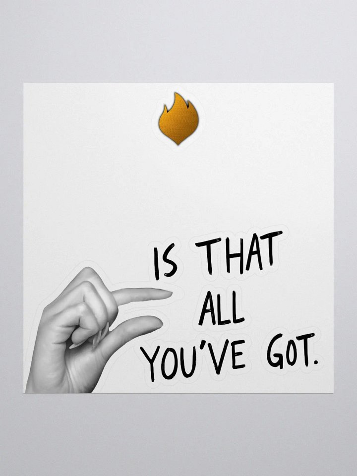 Flaming Gesture Kiss Cut Stickers product image (3)