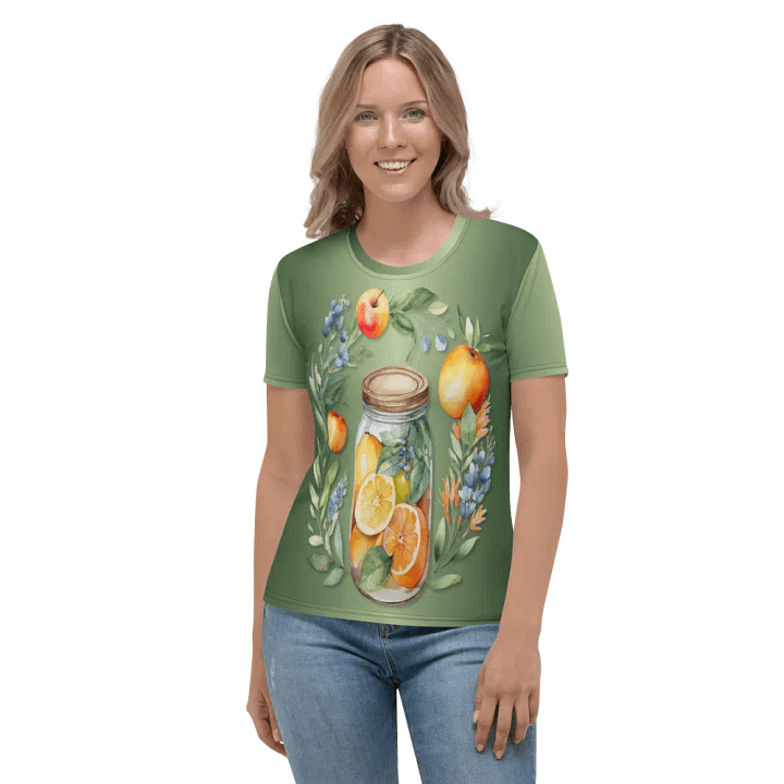Floral Themed All Over Print T-shirt product image (2)