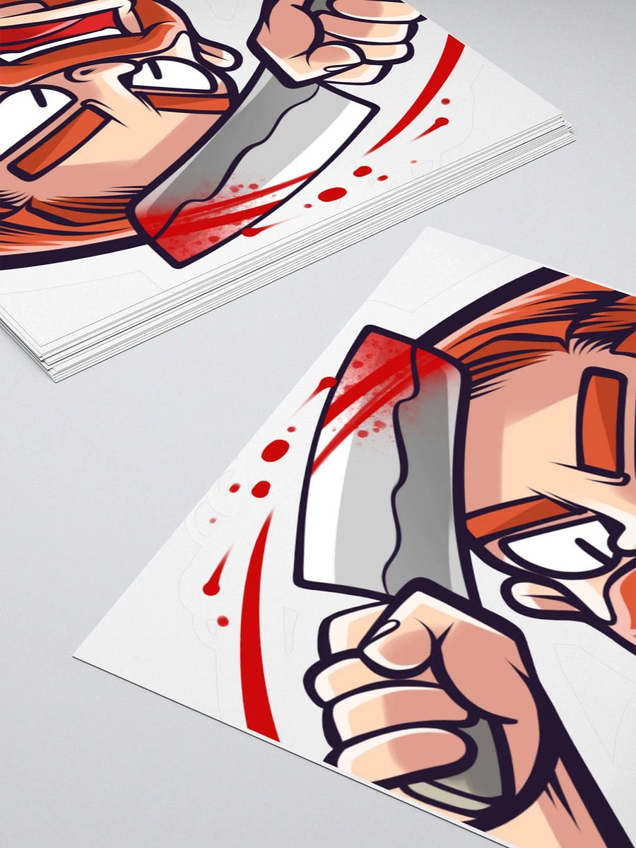 Crazed Butcher Kiss Cut Sticker product image (8)