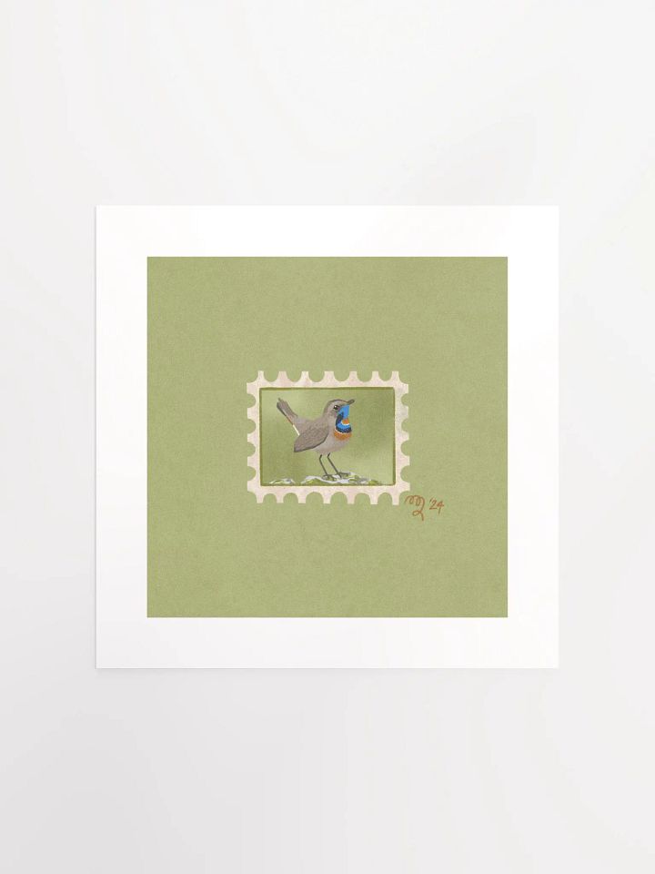 Blue Throat Stamp Print – Birbfest 2024 product image (2)