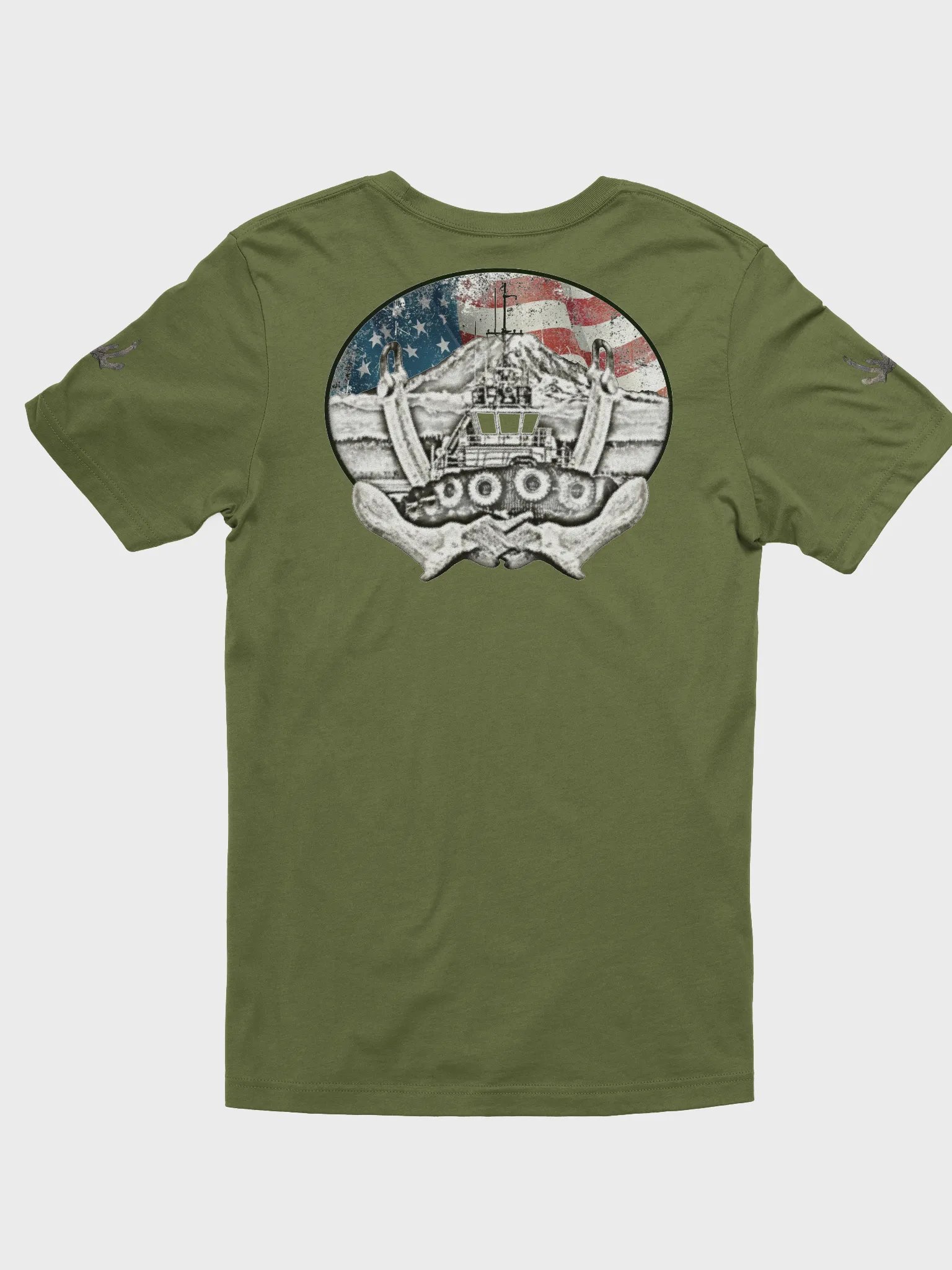Twin anchor Flage Mount Rainier Marshall Foss T-Shirt product image (3)