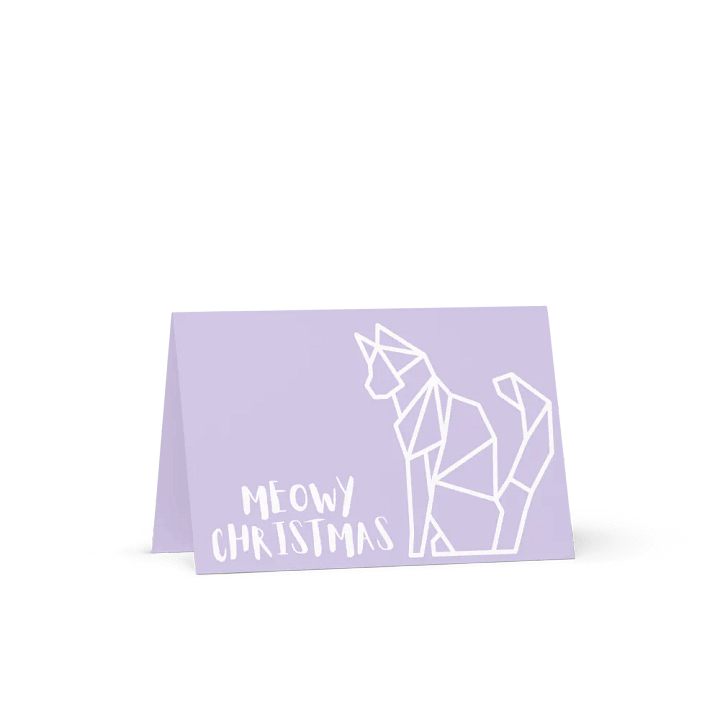 Meowy Christmas Cat Greeting Card product image (1)