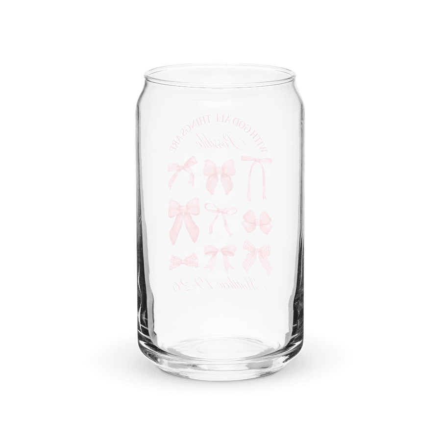 With God All Things Are Possible Can-Shaped Glass product image (2)