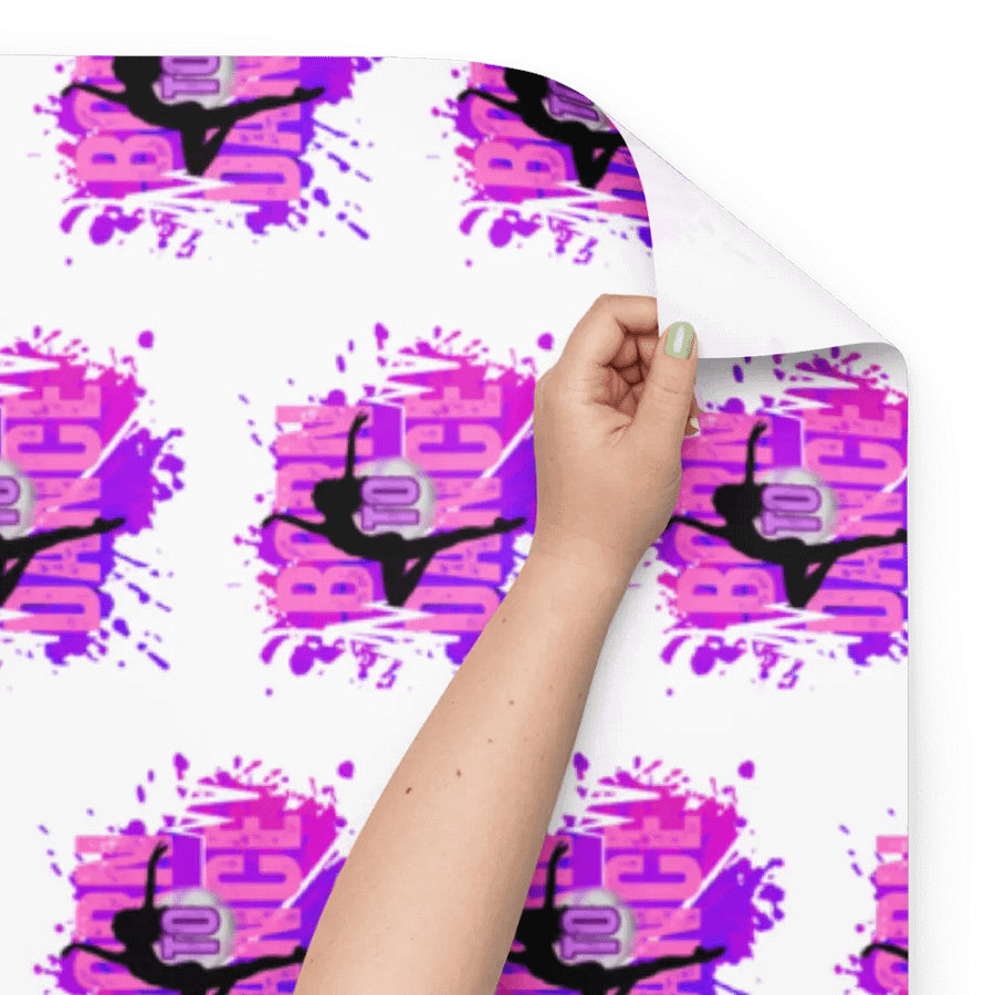 Born To Dance Melodic Moves Her Silhouette Wrapping Paper Set product image (9)