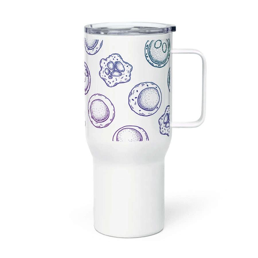 "Stem cells pattern" Travel Mug with a Handle product image (11)
