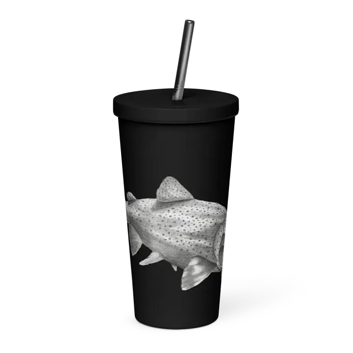 Trout Drawing Straw Cup product image (1)