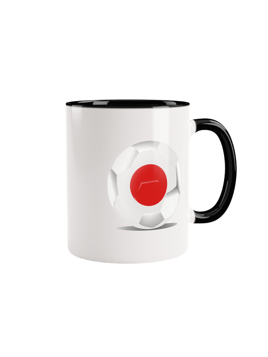 Japan Flag Soccer Ball White Coffee Mug product image (1)
