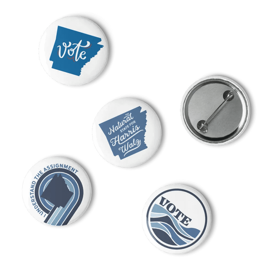 Vote BLUE Arkansas Buttons product image (15)