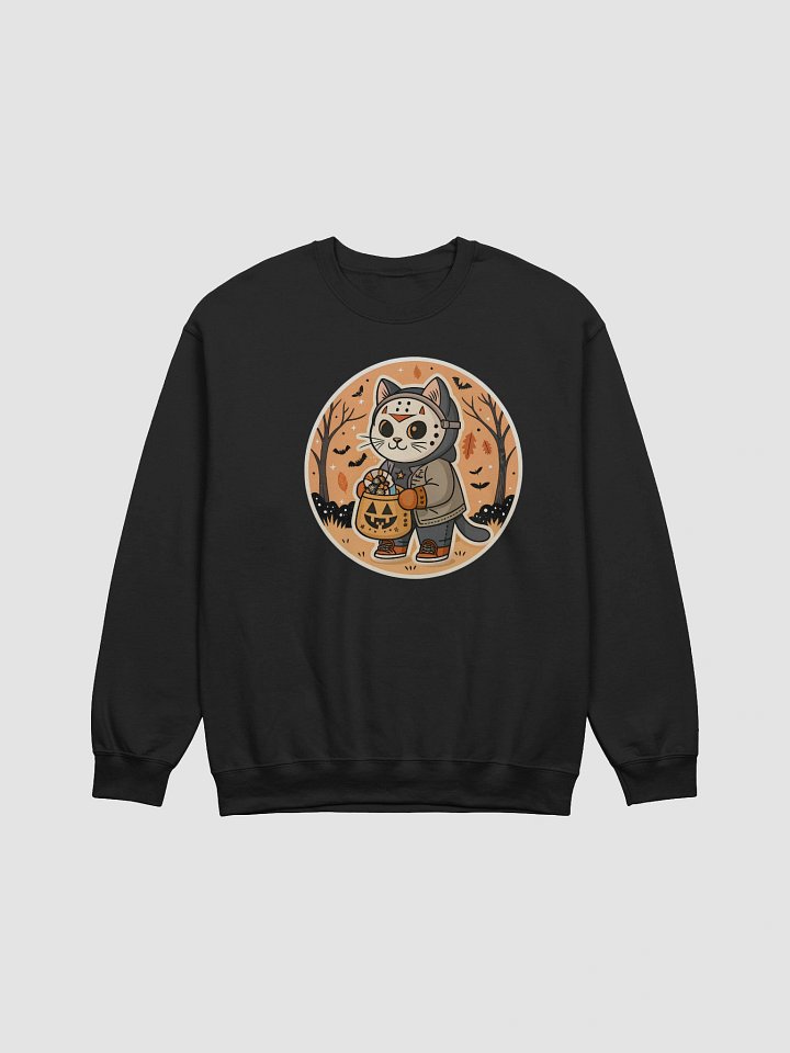 Trick-or-Treat Cat Halloween Sweatshirt product image (2)