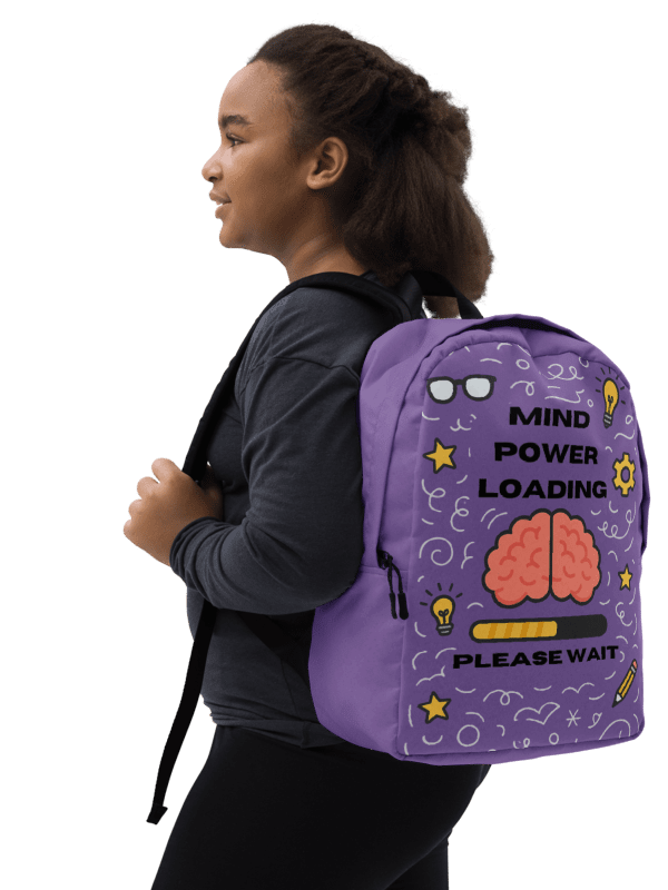 Mind Power Loading… Please Wait Backpack (Soir Purple) product image (1)
