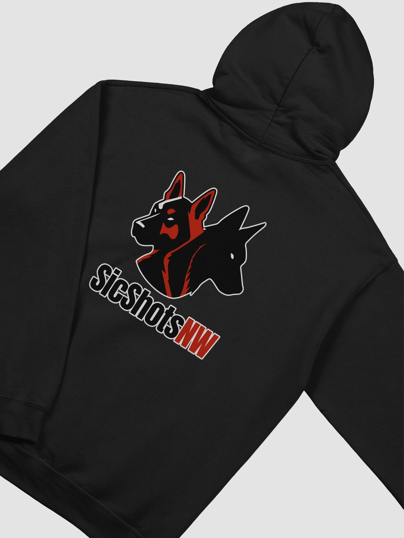 Logo Hoodie 2 Red and Black product image (20)