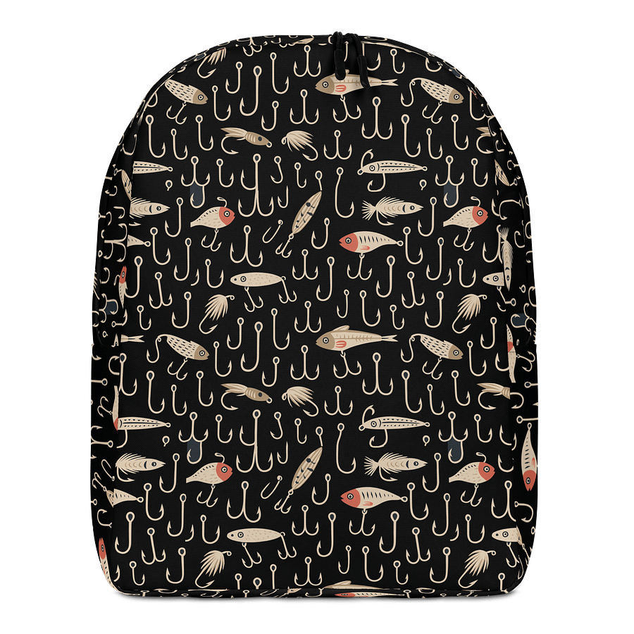 Fisherman’s Backpack – Hooks & Lures Pattern product image (1)