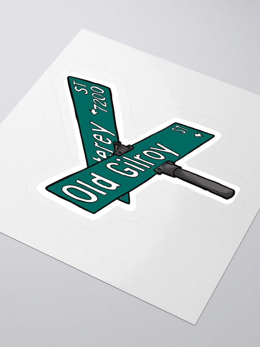 Gilroy Street Sign Sticker product image (3)