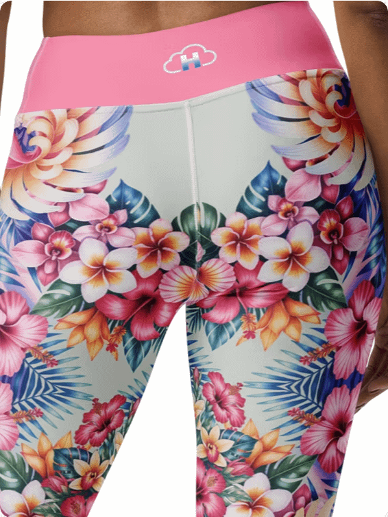 Hawaiian flora-yoga leggings product image (2)