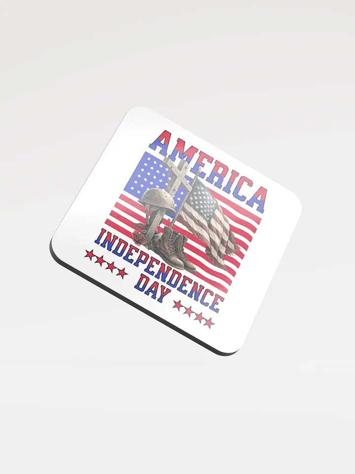 America Independence Day Patriotic Tribute Glossed Coaster product image (2)