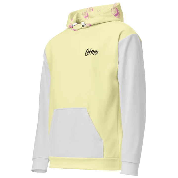 Orm Kornnaphat Sushi Design Unisex Hoodie (Pale Yellow and Light Gray) product image (2)