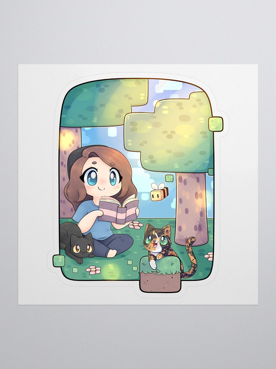 Cozy with MandaLin vinyl sticker product image (1)