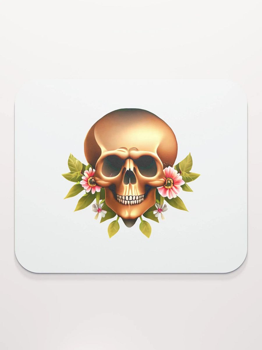 Skull with Nice Flowers Skull, skulls, skull art design, skeleton, skull and bones, scary, skull tattoo, artistic skull, human skull, dark skull, bones, Halloween, flowers product image (2)