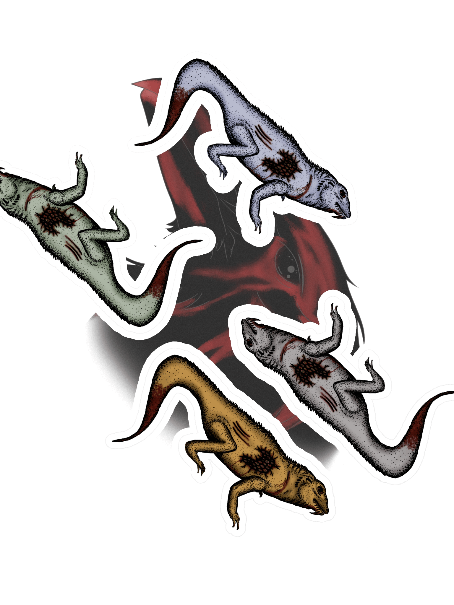 The Rotting Reptile Stickers product image (1)