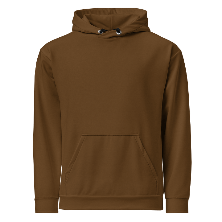 Chestnut Brown Solid Color Eco Friendly Pullover Unisex Hoodie product image (1)