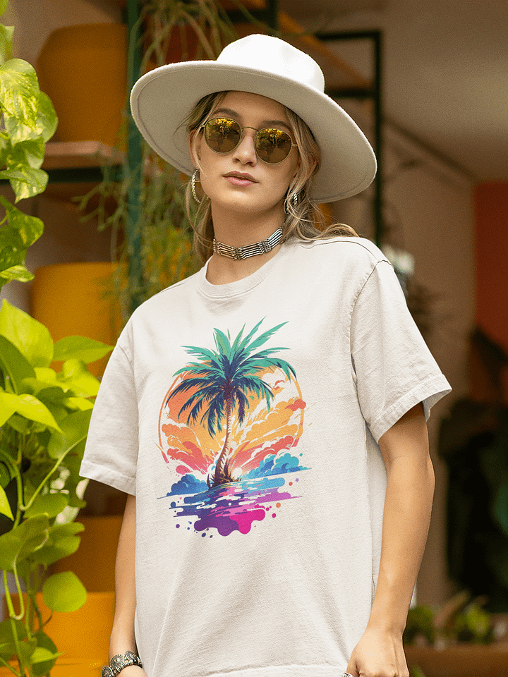 Palm Paradise Oversized Tee product image (1)