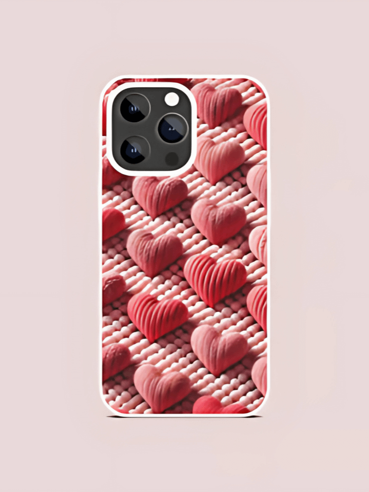 Whimsical Heart Pattern Phone Case PNG – Playful & Romantic Sublimation Design – High-Quality Instant Download (300 DPI) product image (1)