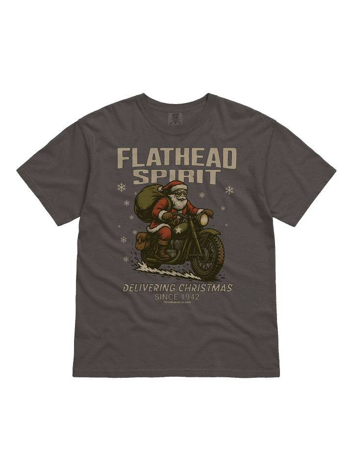 Throttle and Iron “Flathead Spirit” Christmas Hoodie — Vintage 1942 Edition product image (1)