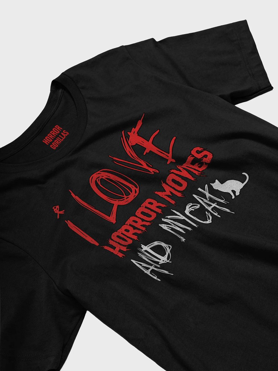 I Love Horror Movies And My Cat T-Shirt product image (15)